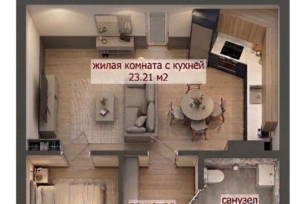 1-комнатная квартира по адресу Михаила Миля ул., д. 7 - фото 1