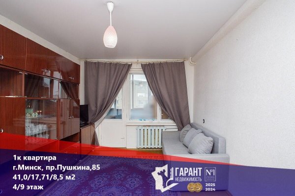 1-комнатная квартира по адресу Пушкина просп., д. 85 - фото 1