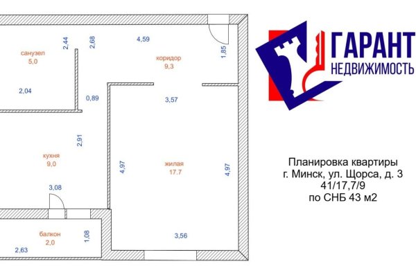 1-комнатная квартира по адресу Щорса ул., д. 3 - фото 1