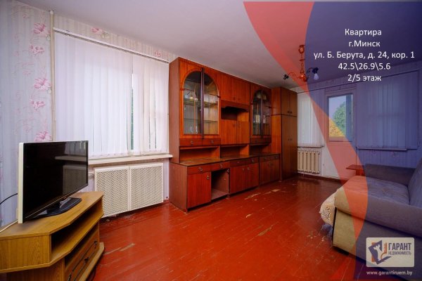 2-комнатная квартира по адресу Берута ул., д. 24 к. 1 - фото 1