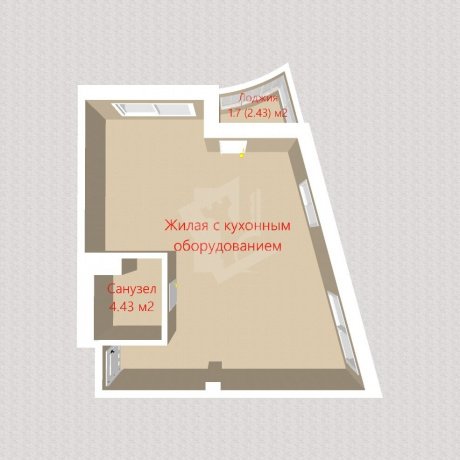 Фотография 3-комнатная квартира по адресу Жореса Алфёрова ул., д. 12 - 20