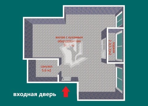 2-комнатная квартира по адресу Мира просп., д. 6 - фото 14