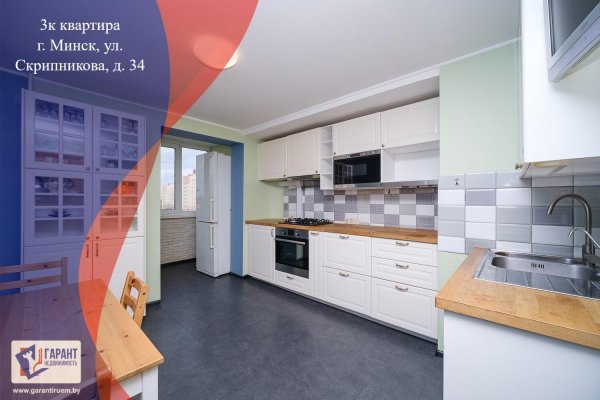 3-комнатная квартира по адресу Скрипникова ул., д. 34 - фото 1