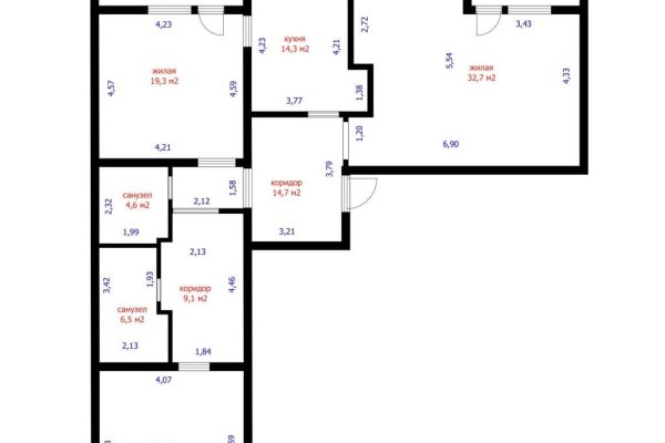 3-комнатная квартира по адресу Тургенева ул., д. 5 - фото 1