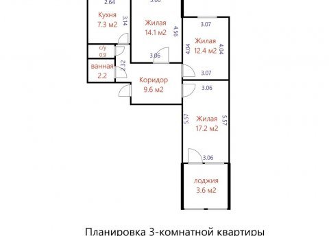 3-комнатная квартира по адресу Стариновская ул., д. 4 - фото 19
