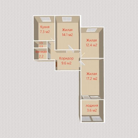 Фотография 3-комнатная квартира по адресу Стариновская ул., д. 4 - 18