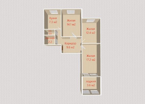 3-комнатная квартира по адресу Стариновская ул., д. 4 - фото 18