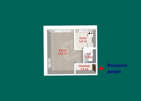 1-комнатная квартира по адресу Фроликова ул., д. 5 - фото 12