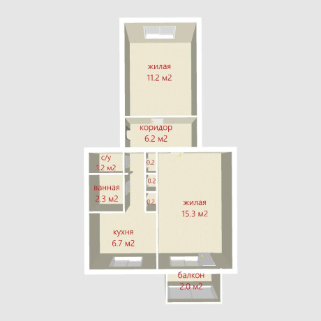 Фотография 2-комнатная квартира по адресу Казинца ул., д. 51 к. 1 - фото 3