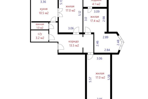 3-комнатная квартира по адресу Игуменский тракт, д. 18 - фото 6