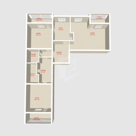 Фотография 3-комнатная квартира по адресу Тургенева ул., д. 5 - фото 2