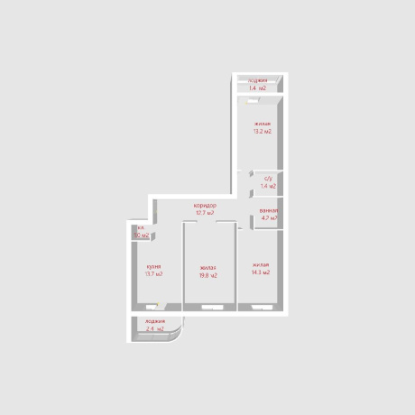 Фотография 3-комнатная квартира по адресу Захарова ул., д. 50 к. В - фото 18