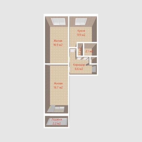 Фотография 2-комнатная квартира по адресу Воронянского ул., д. 52 - фото 2