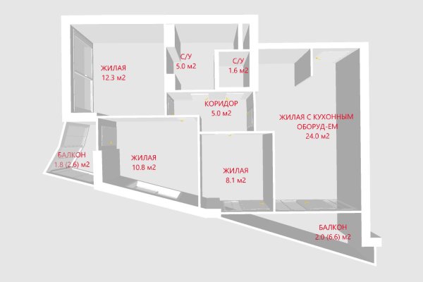 4-комнатная квартира по адресу Лейтенанта Кижеватова ул., д. 3 к. Д - фото 17