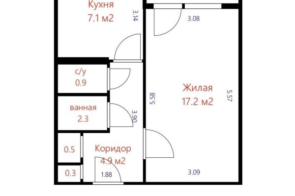 1-комнатная квартира по адресу Илимская ул., д. 29 - фото 2