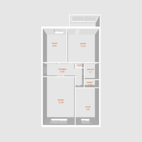 Фотография 3-комнатная квартира по адресу Жудро ул., д. 7 - фото 2