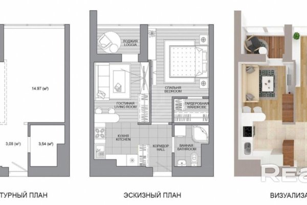 2-комнатная квартира по адресу Жореса Алфёрова ул., д. 1 - фото 8