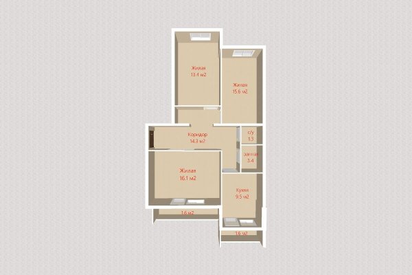 3-комнатная квартира по адресу Машерова ул., д. 32 - фото 15