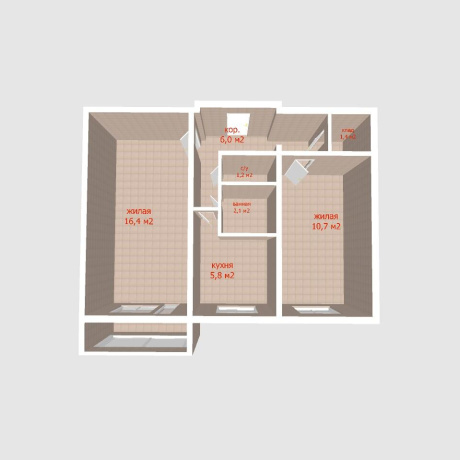 Фотография 2-комнатная квартира по адресу Данилы Сердича ул., д. 4 - фото 17