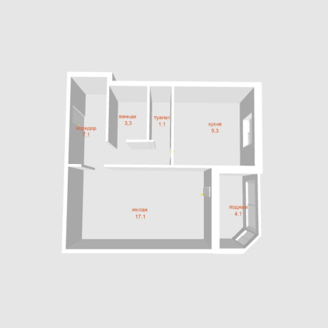 Фотография 1-комнатная квартира по адресу Холмогорский 2-й пер., д. 2 - фото 2