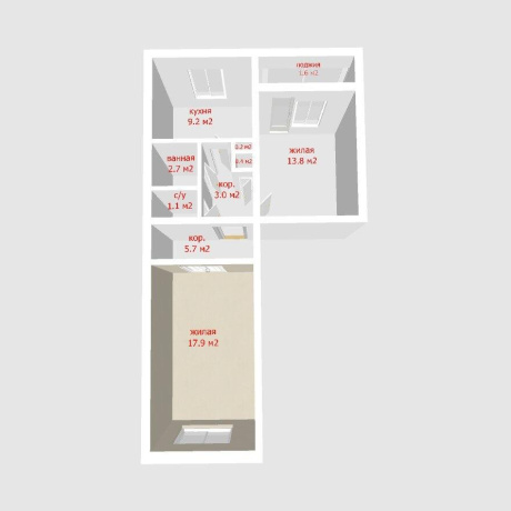 Фотография 2-комнатная квартира по адресу Металлургическая ул., д. 20 к. 3 - фото 2