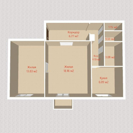 Фотография 2-комнатная квартира по адресу Свердлова ул., д. 32 - фото 20