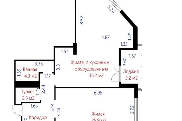 2-комнатная квартира по адресу Богдановича ул., д. 132 - фото 18