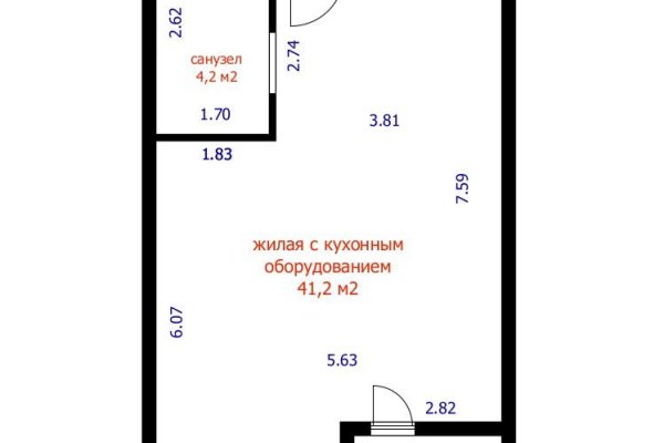 2-комнатная квартира по адресу Леонида Щемелёва ул., д. 28 - фото 16