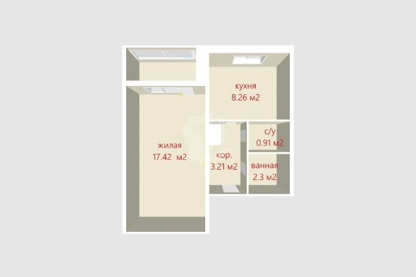 1-комнатная квартира по адресу Рафиева ул., д. 25 к. 1 - фото 2