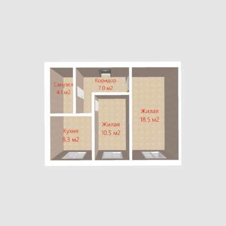 Фотография 2-комнатная квартира по адресу Тракторостроителей бульвар, д. 3 - фото 15