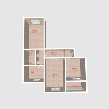 Фотография 3-комнатная квартира по адресу Колесникова ул., д. 6 - фото 20