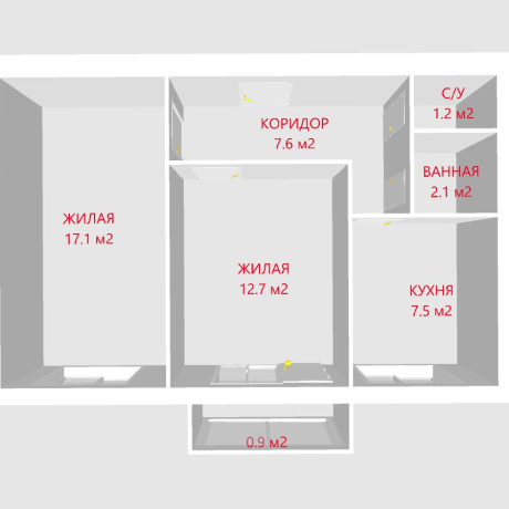 Фотография 2-комнатная квартира по адресу Вилейская ул., д. 16 - фото 19