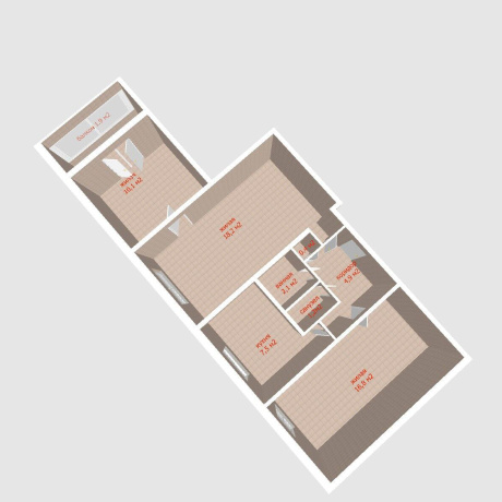 Фотография 3-комнатная квартира по адресу Данилы Сердича ул., д. 8 к. 1 - фото 20