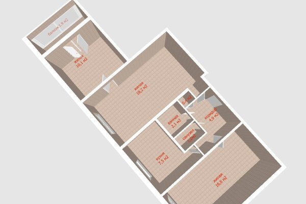 3-комнатная квартира по адресу Данилы Сердича ул., д. 8 к. 1 - фото 20