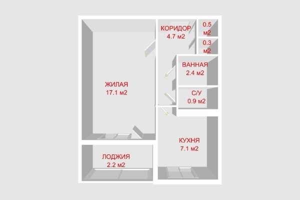 1-комнатная квартира по адресу Лейтенанта Кижеватова ул., д. 66 - фото 2