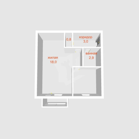 Фотография 1-комнатная квартира по адресу Осипенко ул., д. 15 - фото 18