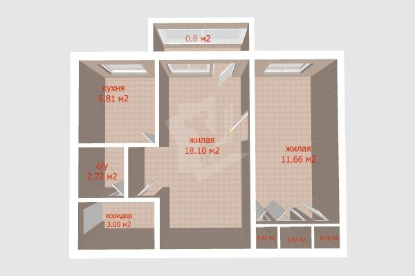 2-комнатная квартира по адресу Филимонова ул., д. 7 - фото 20