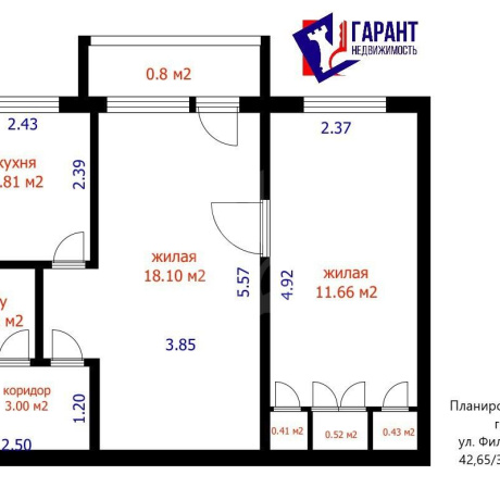 Фотография 2-комнатная квартира по адресу Филимонова ул., д. 7 - фото 19