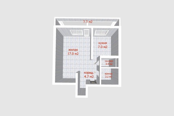 1-комнатная квартира по адресу Коласа ул., д. 69 - фото 19