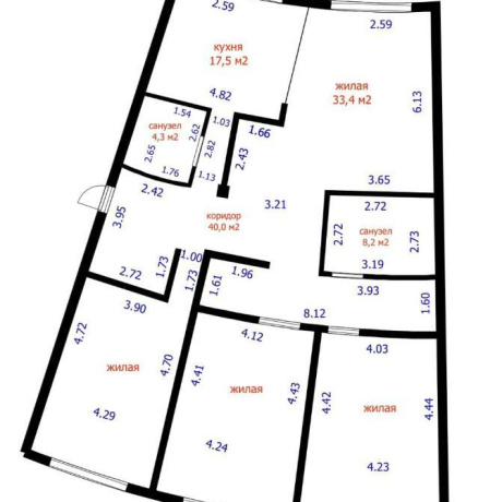 Фотография 4-комнатная квартира по адресу Кальварийская ул., д. 16 - фото 8