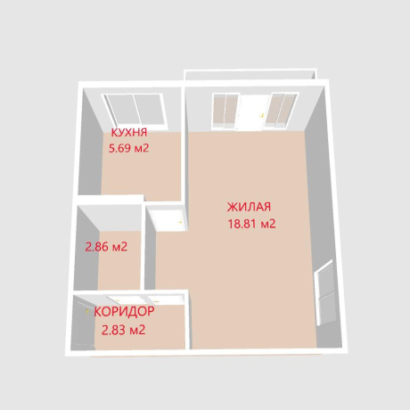 Фотография 1-комнатная квартира по адресу Орловская ул., д. 5 - фото 11