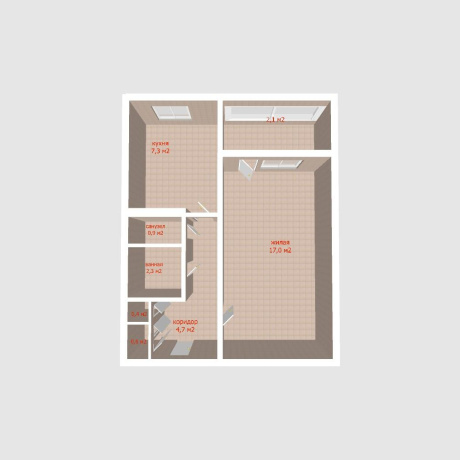 Фотография 1-комнатная квартира по адресу Багратиона 2-й пер., д. 19 - фото 17