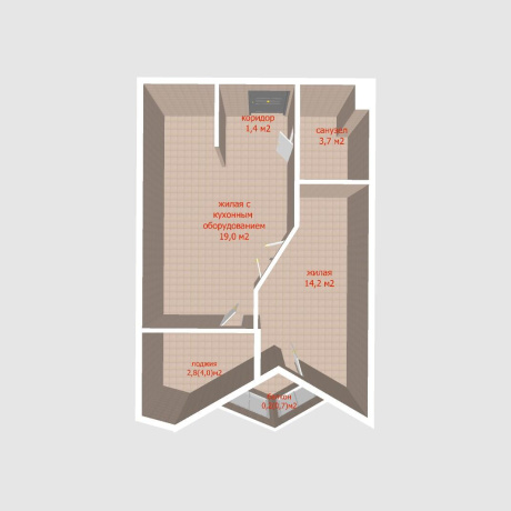 Фотография 2-комнатная квартира по адресу Жореса Алфёрова ул., д. 3 - фото 3