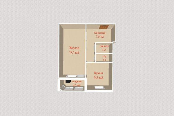 1-комнатная квартира по адресу Кунцевщина ул., д. 33 - фото 3