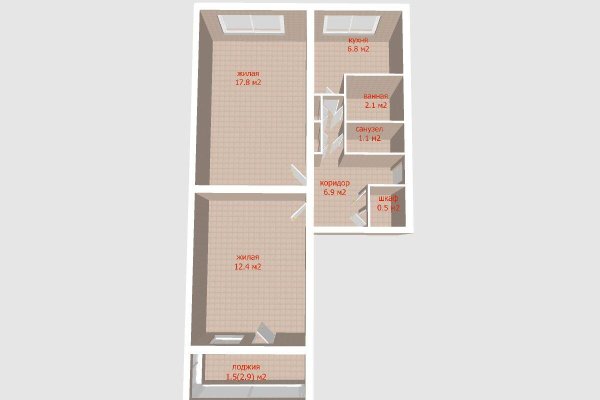 2-комнатная квартира по адресу Богдановича ул., д. 80 - фото 6