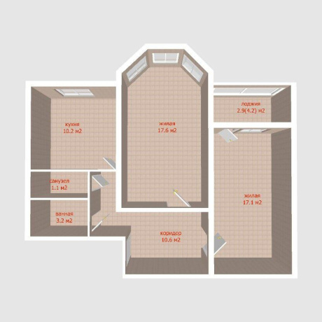 Фотография 2-комнатная квартира по адресу Неманская ул., д. 85 - фото 3