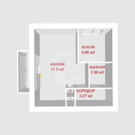 Фотография 1-комнатная квартира по адресу Либкнехта ул., д. 104 - фото 17