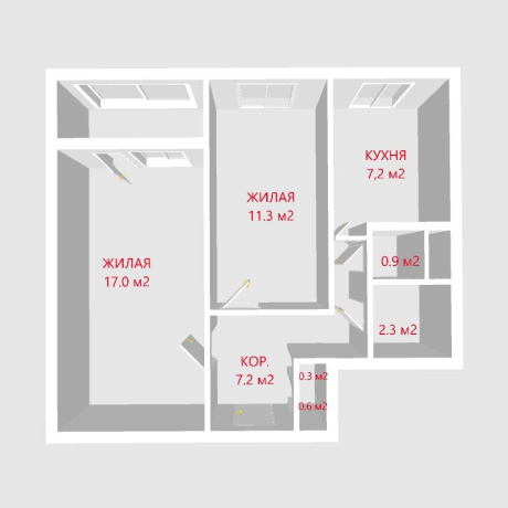 Фотография 2-комнатная квартира по адресу Сухаревская ул., д. 6 - фото 2