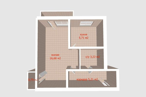 1-комнатная квартира по адресу Волоха ул., д. 9 к. 1 - фото 13