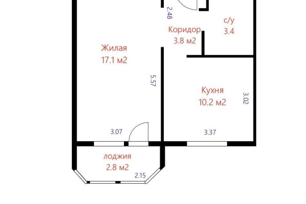1-комнатная квартира по адресу Александрова ул., д. 6 - фото 19